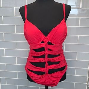 Kenneth Cole Red Monokini Size XL